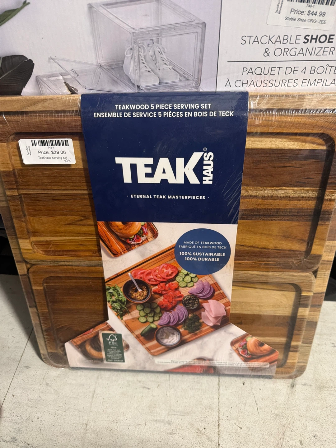 Teak Haus 5 Piece Teakwood Serving Set - photo 2