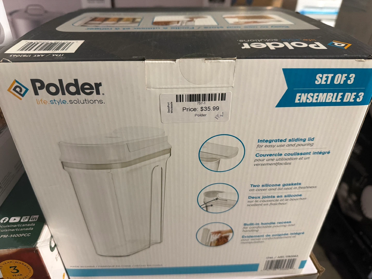 Polder Set of 3 Food Storage Containers