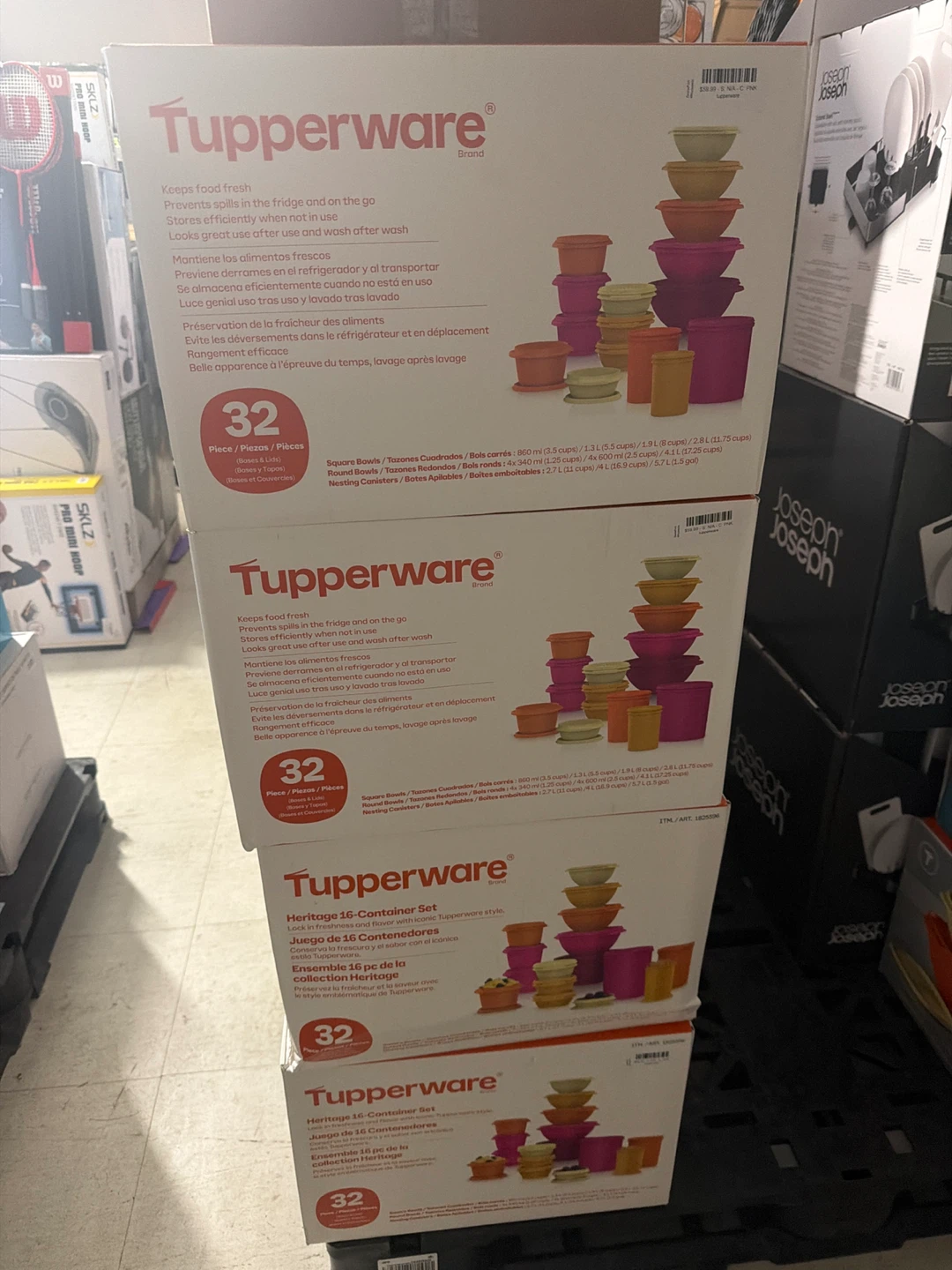 Tupperware 32 Piece Square & Round Bowl Set - photo 2
