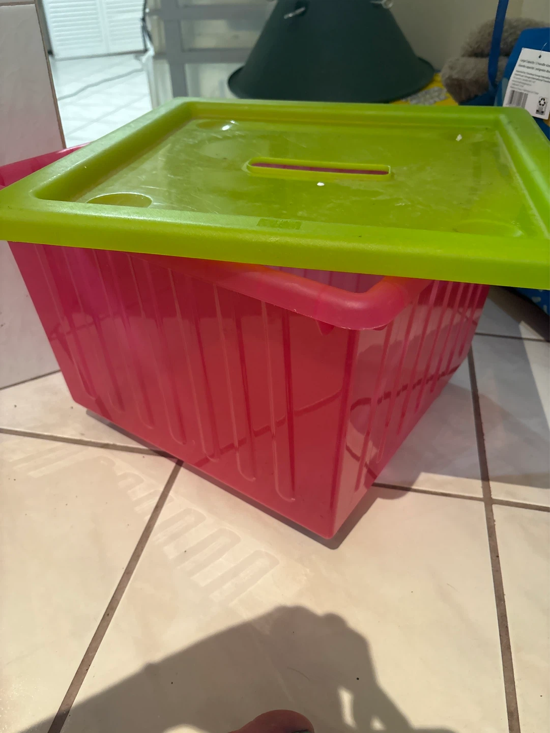 Plastic Storage Bin with Lid