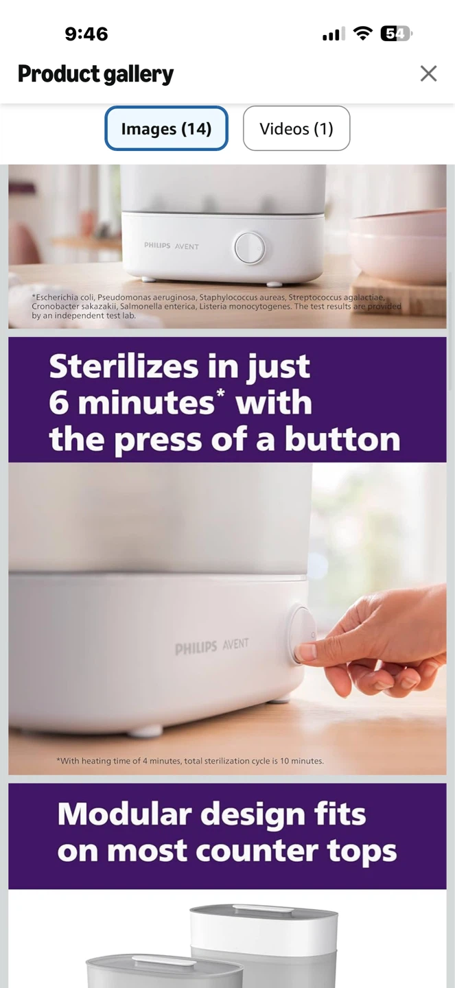 Philips Avent Bottle Sterilizer - photo 4