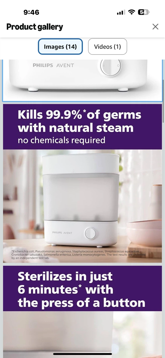 Philips Avent Bottle Sterilizer - photo 3