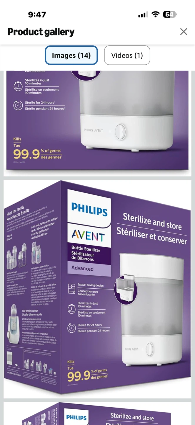 Philips Avent Bottle Sterilizer