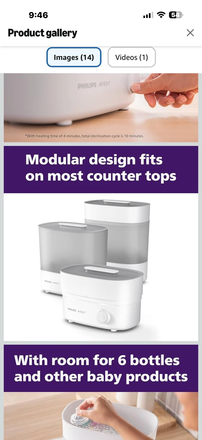 Philips Avent Bottle Sterilizer - photo 5