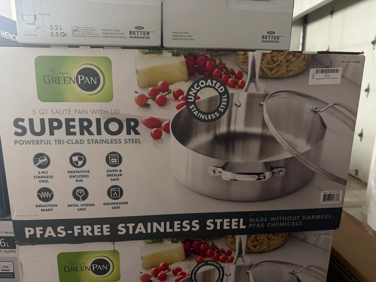 GreenPan 5 Qt Sauté Pan with Lid
