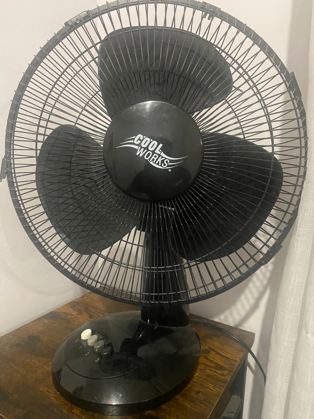 Cool Works Black Desk Fan
