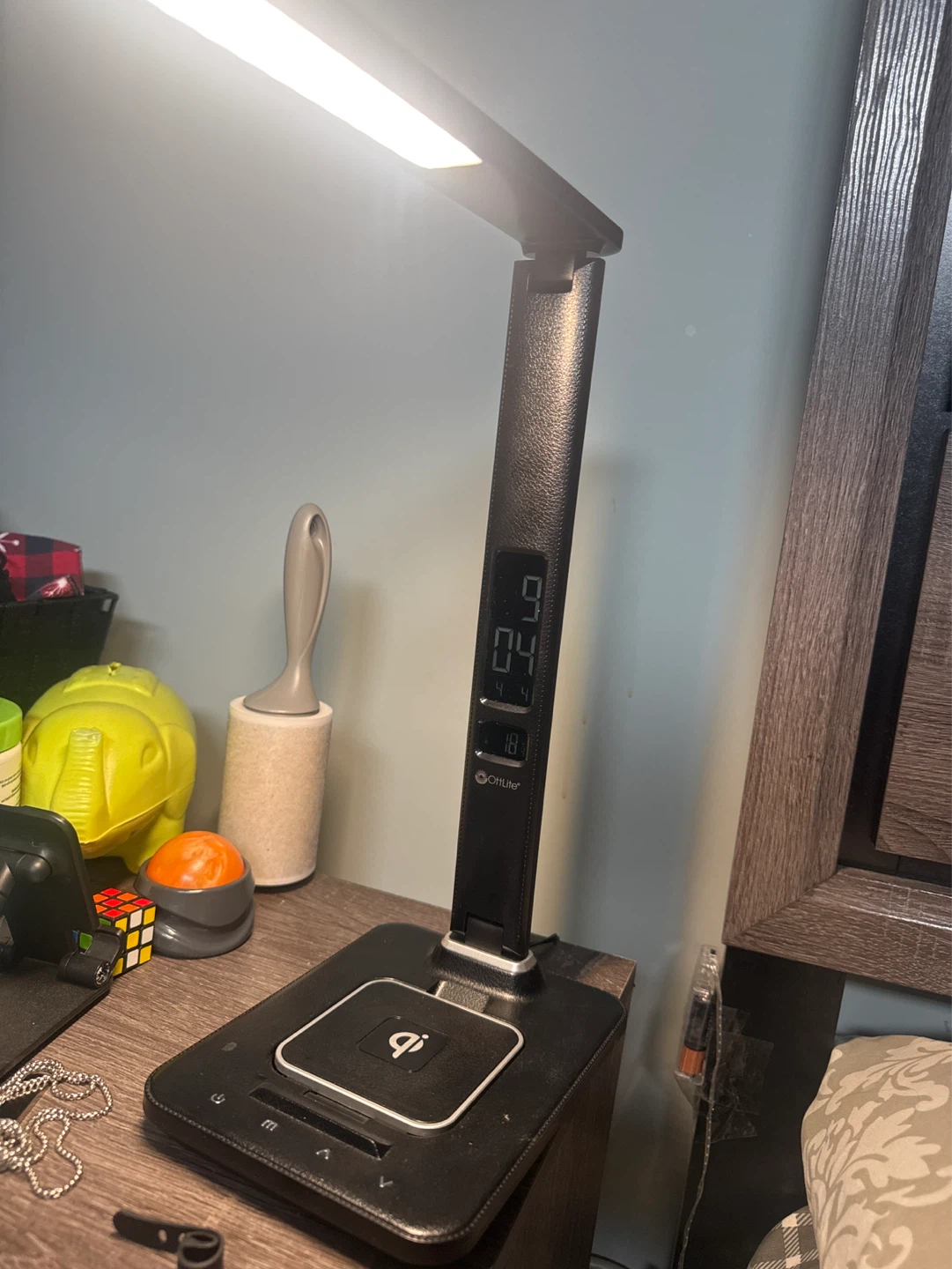 OttLite LED Desk Lamp with Wireless Charging