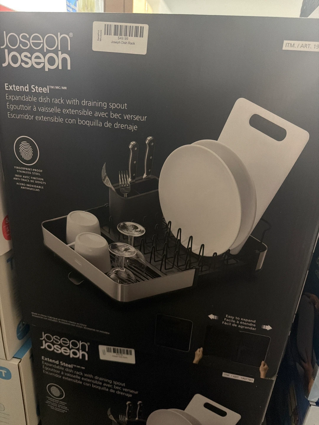 Joseph Joseph Extend Steel Dish Rack with Draining Spout - photo 3