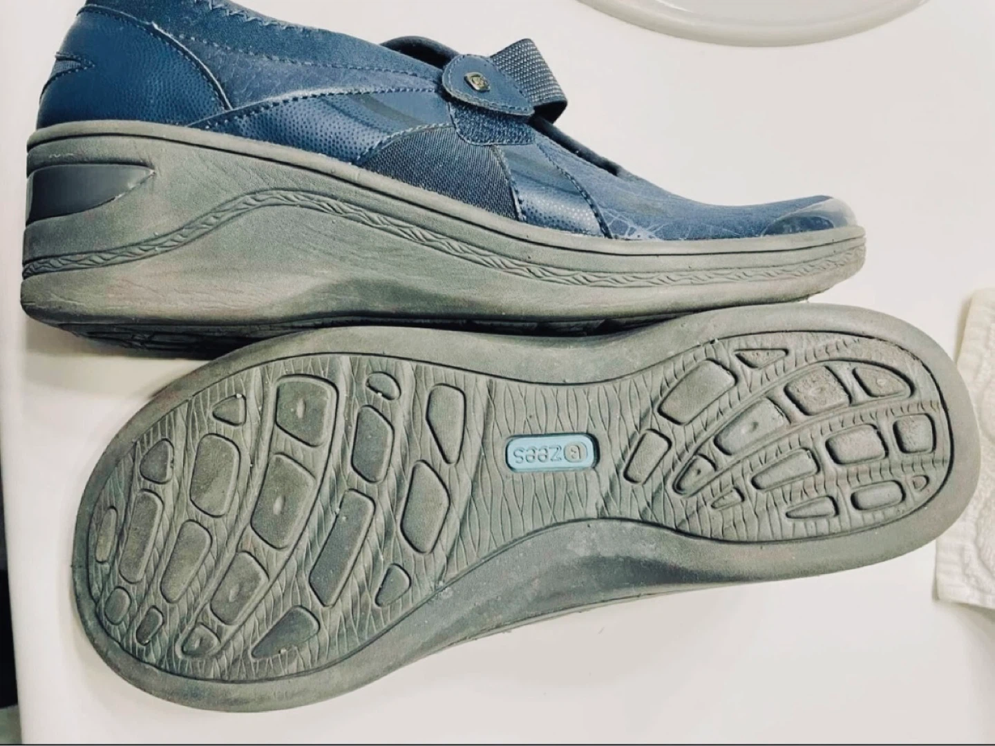 Zees Blue Mary Jane Comfort Shoes - photo 3
