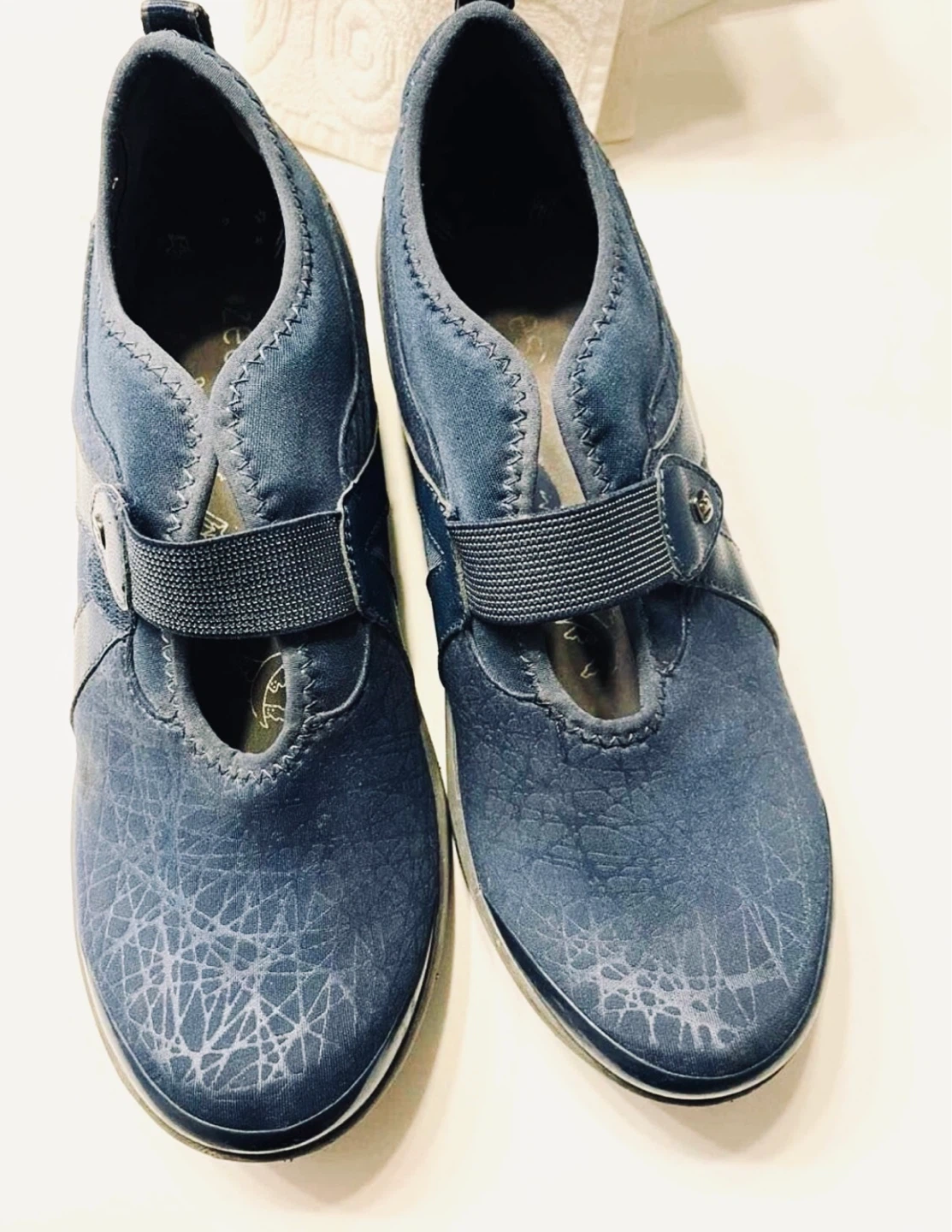 Zees Blue Mary Jane Comfort Shoes - photo 2