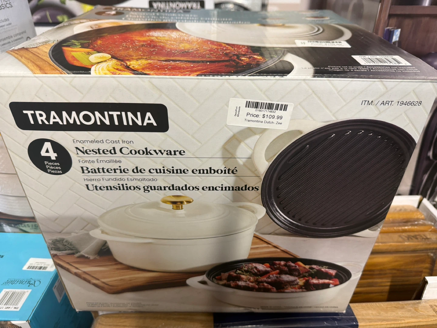 Tramontina 4-Piece Enameled Cast Iron Nested Cookware Set