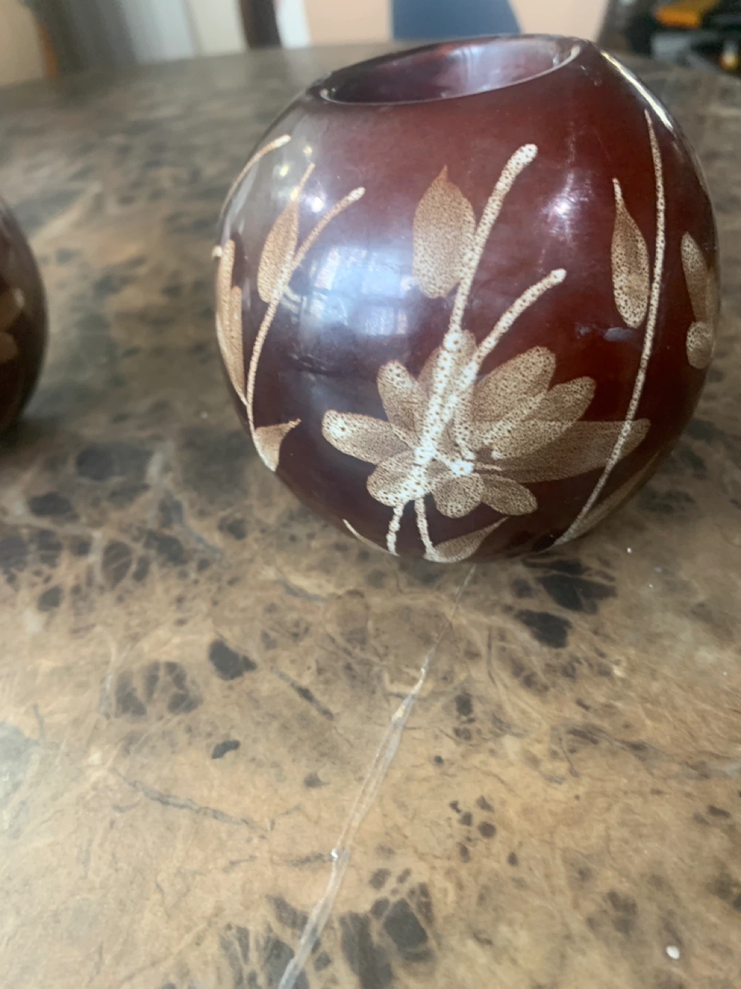 Set of 2 Round Decorative Candle Holders - photo 2