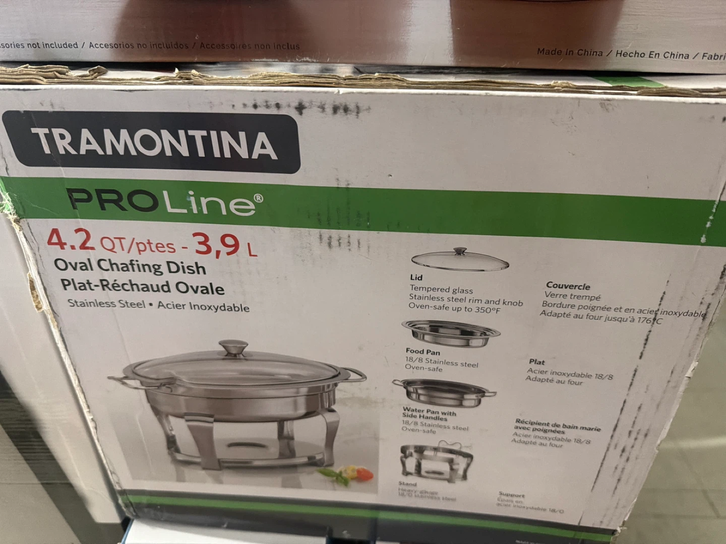Tramontina ProLine 4.2 QT Oval Chafing Dish - Stainless Steel