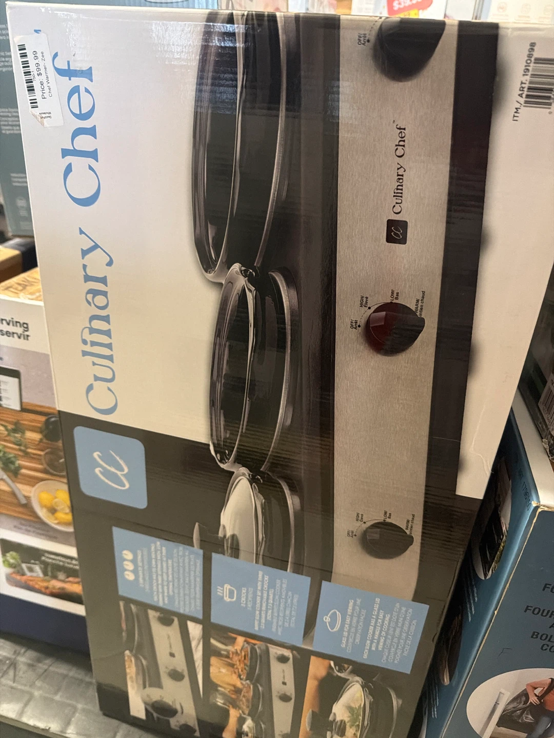 Culinary Chef Triple Slow Cooker