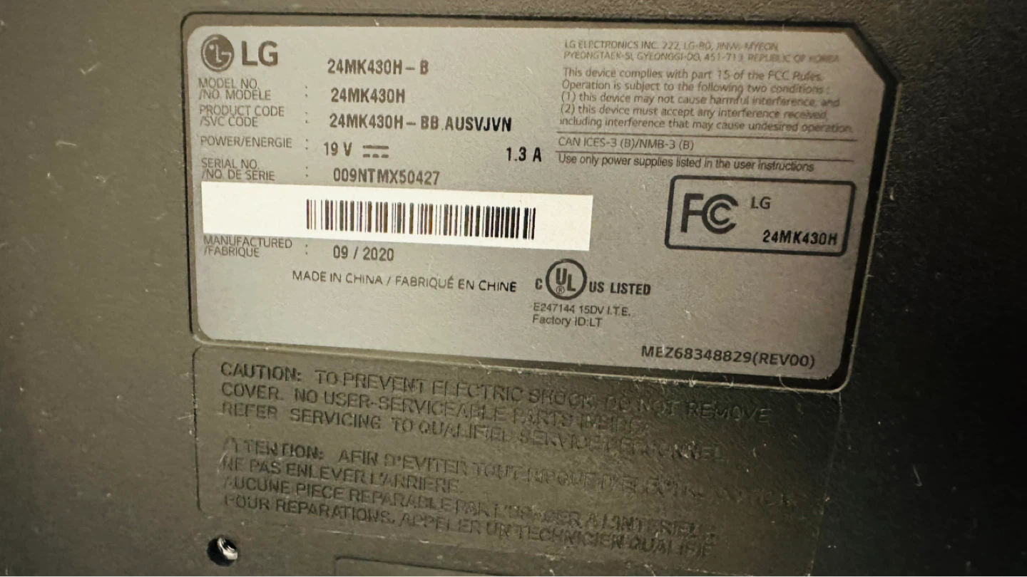 LG 24MK430H-B 24" Monitor - photo 2