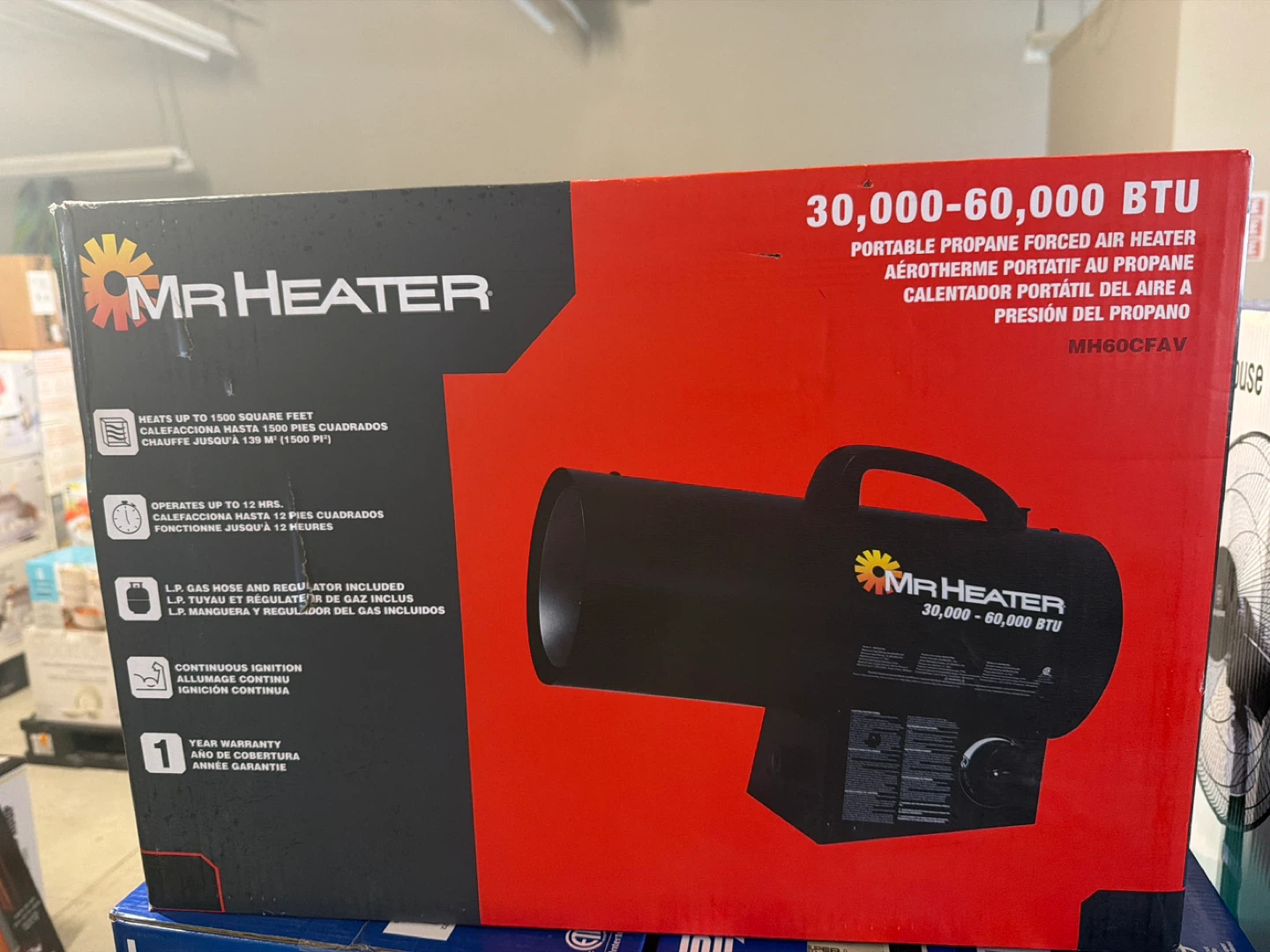 Mr. Heater Portable Propane Forced Air Heater 30,000-60,000 BTU