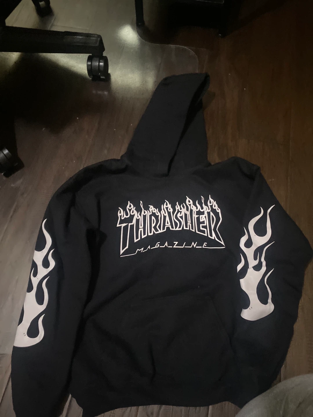Thrasher Magazine Flame Hoodie Youth Large
