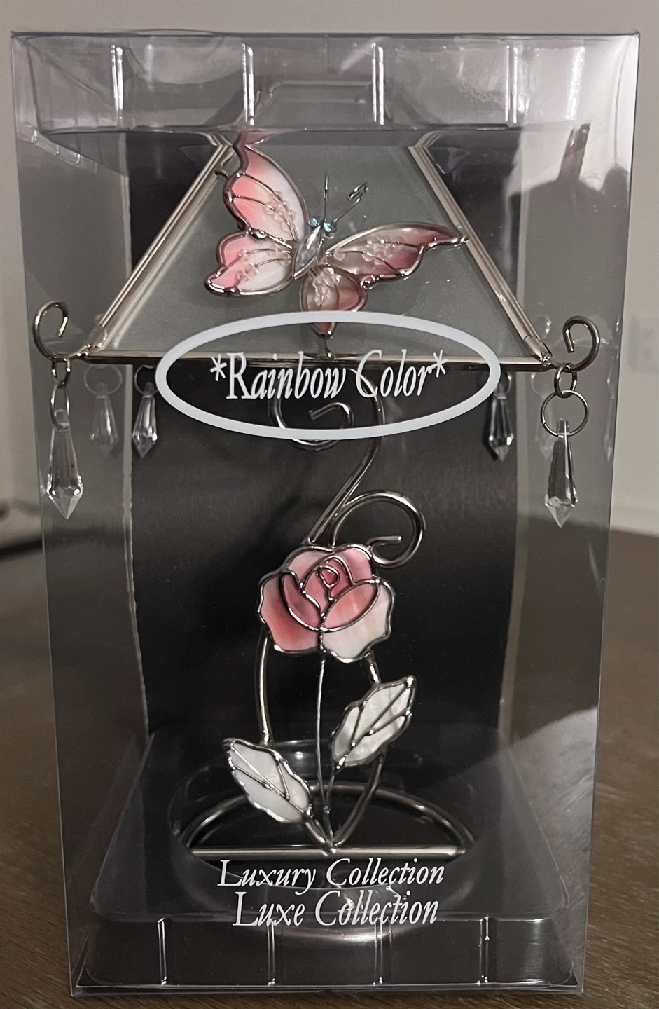 Luxury Collection Suncatcher with Butterfly and Rose