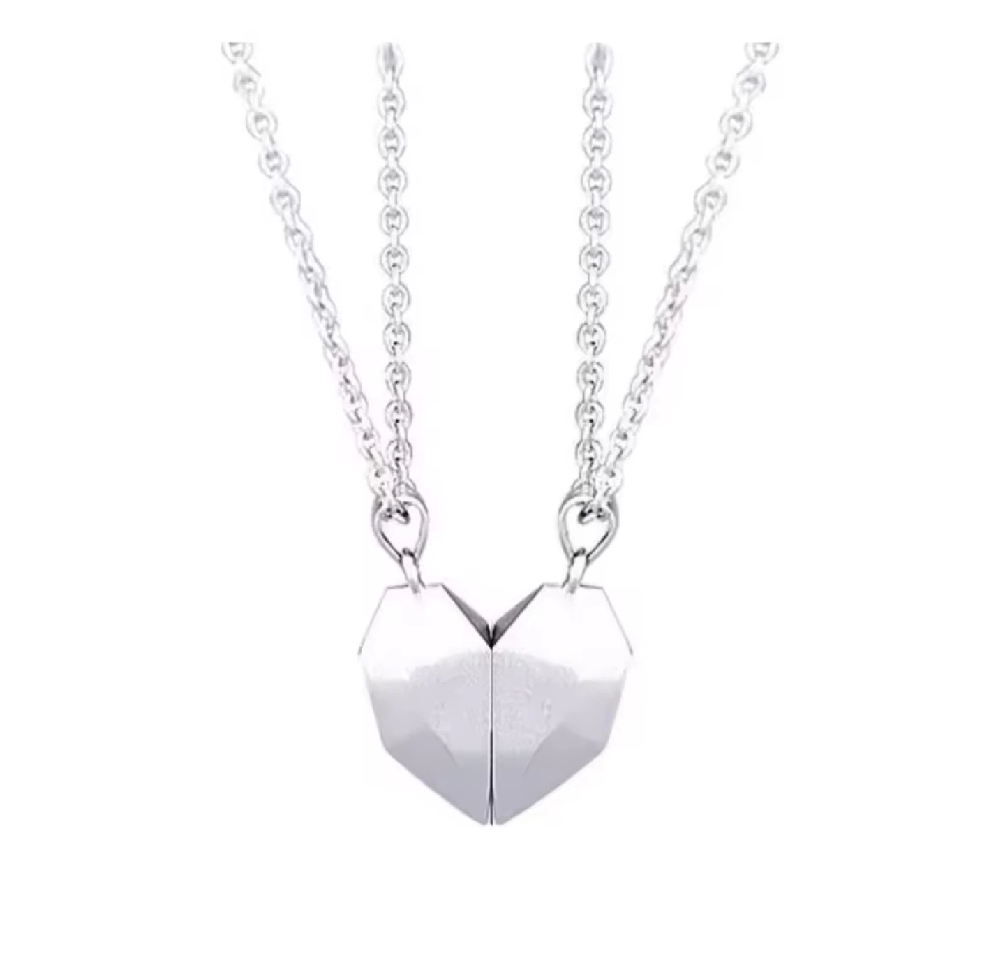 Magnetic Heart Pendant Necklace Set