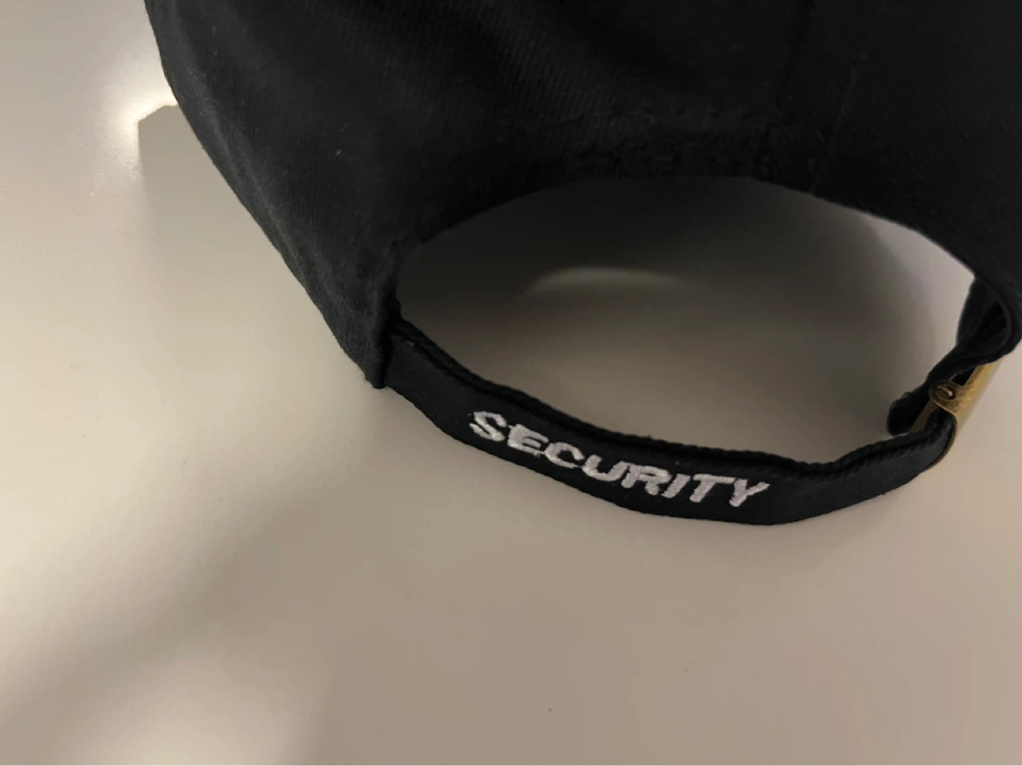 Black Security Embroidered Baseball Cap - photo 5