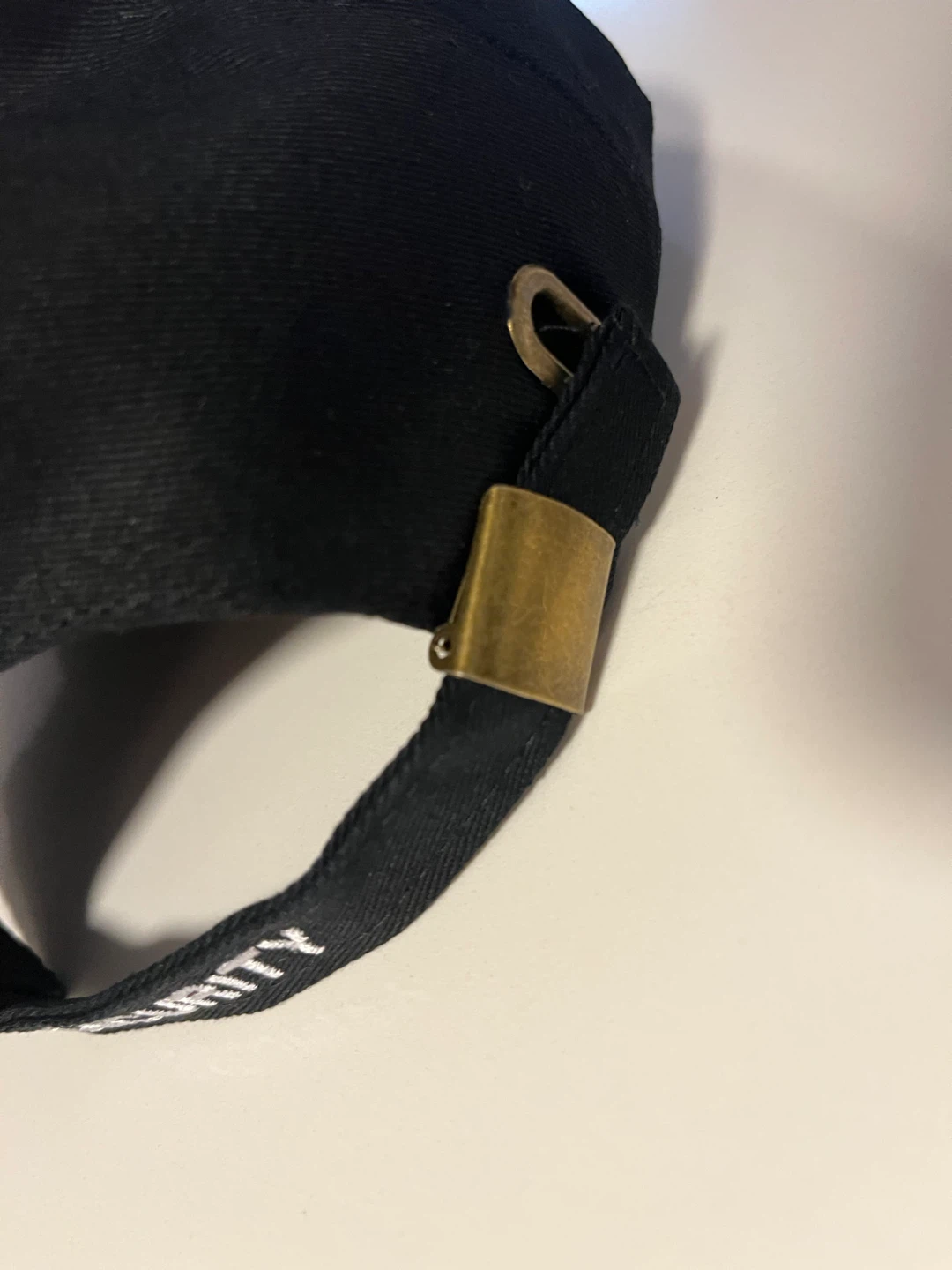 Black Security Embroidered Baseball Cap - photo 4