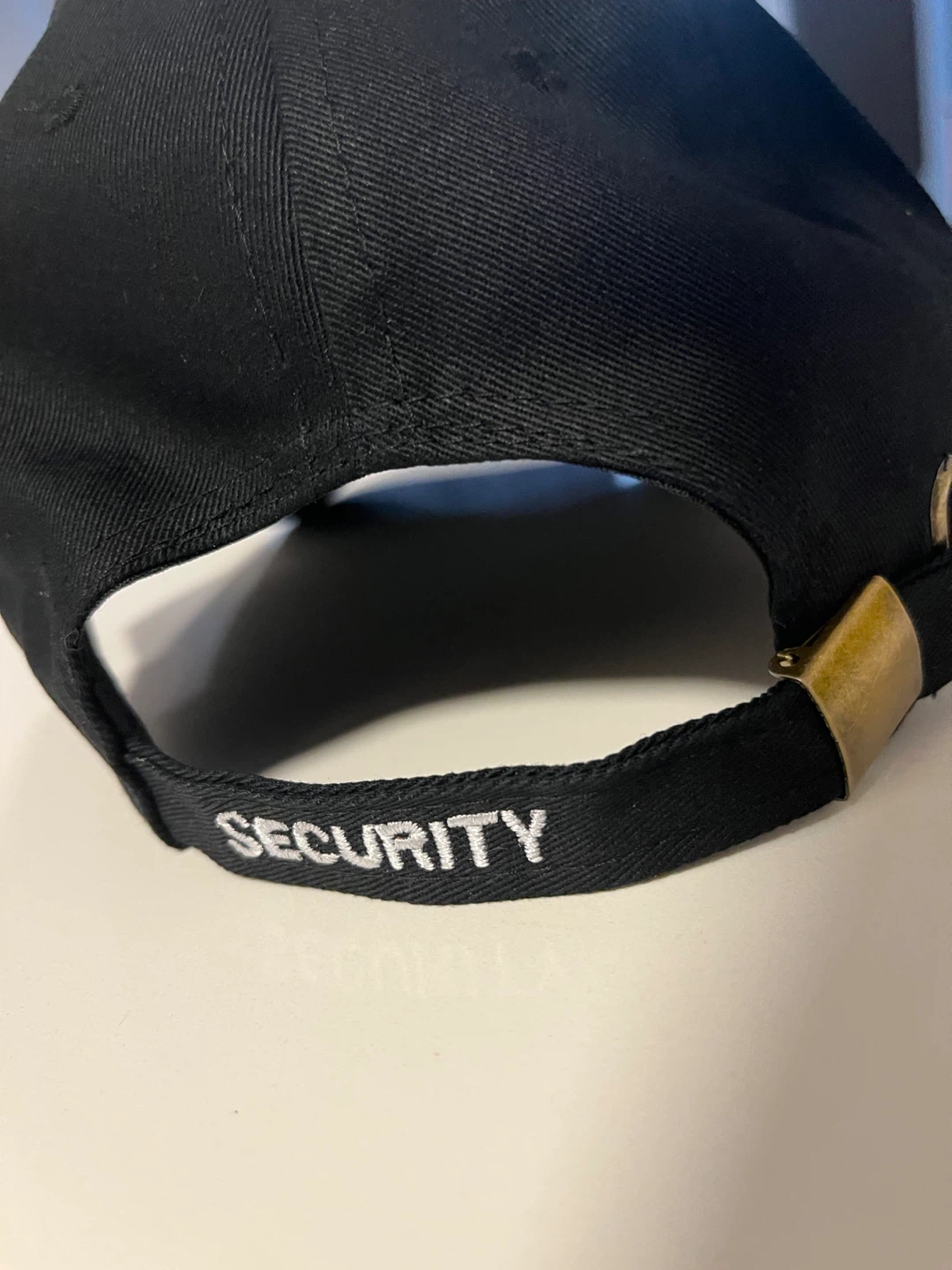 Black Security Embroidered Baseball Cap - photo 3