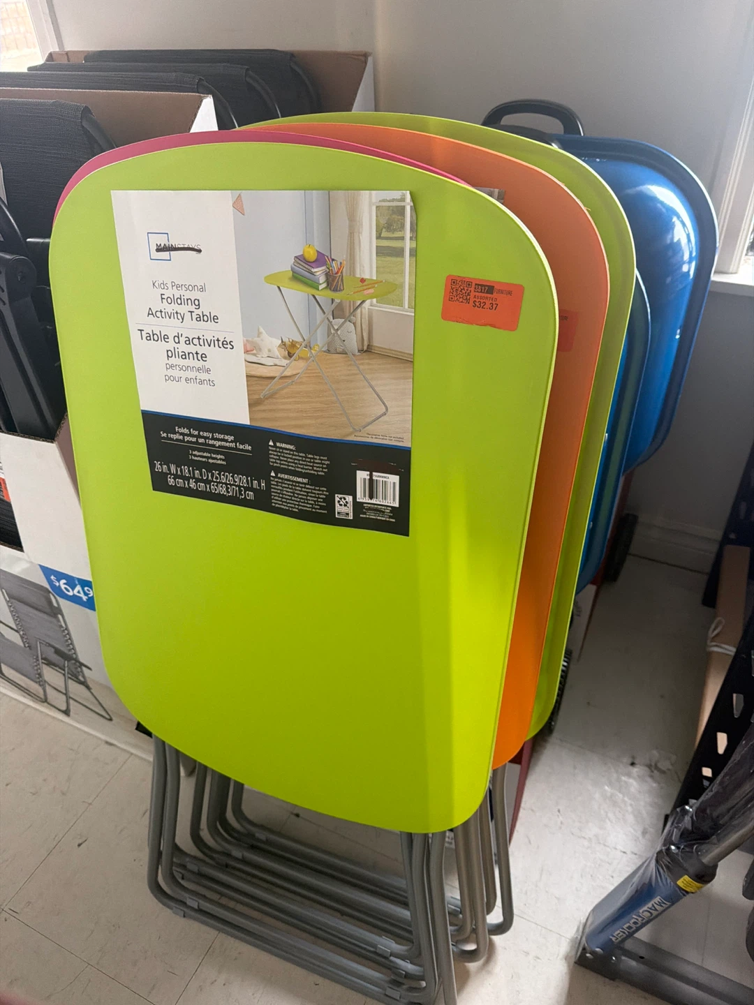 Mainstays Kids Folding Activity Table