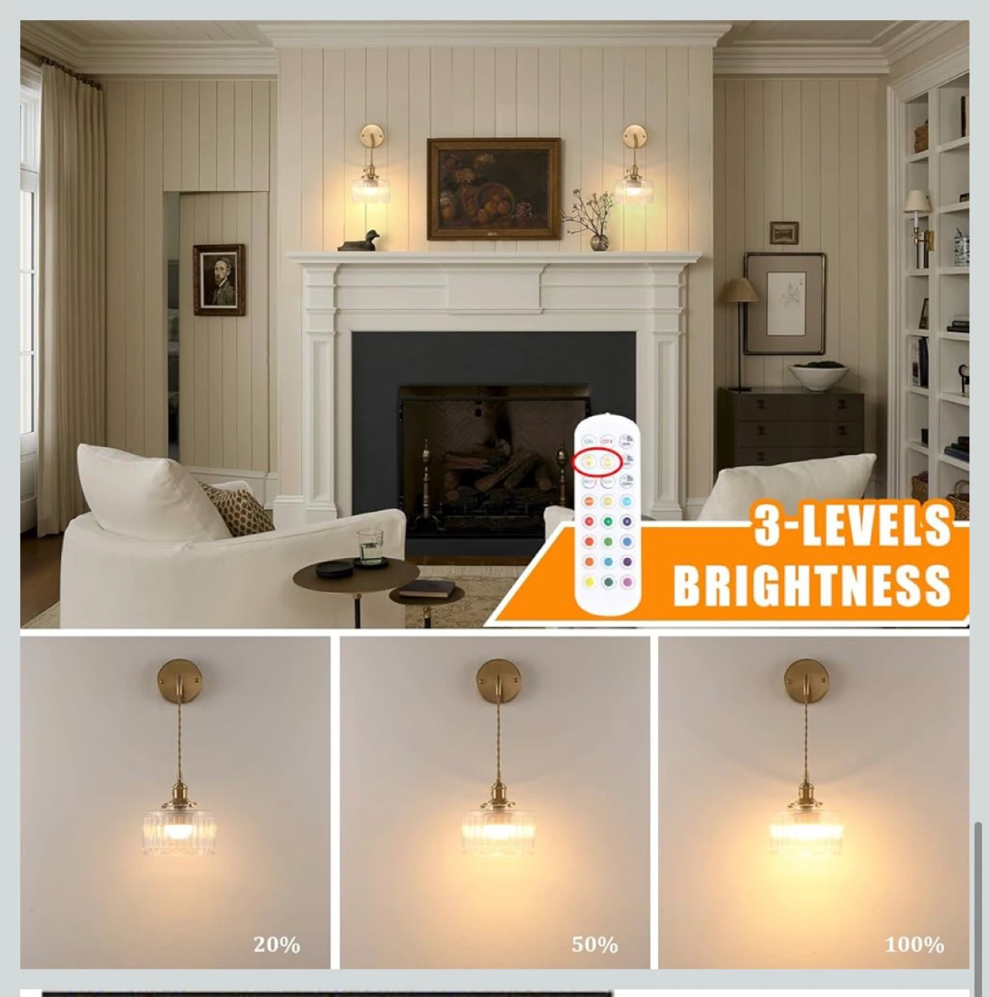 Brass & Glass Plug-in Wall Sconce - Adjustable - photo 2