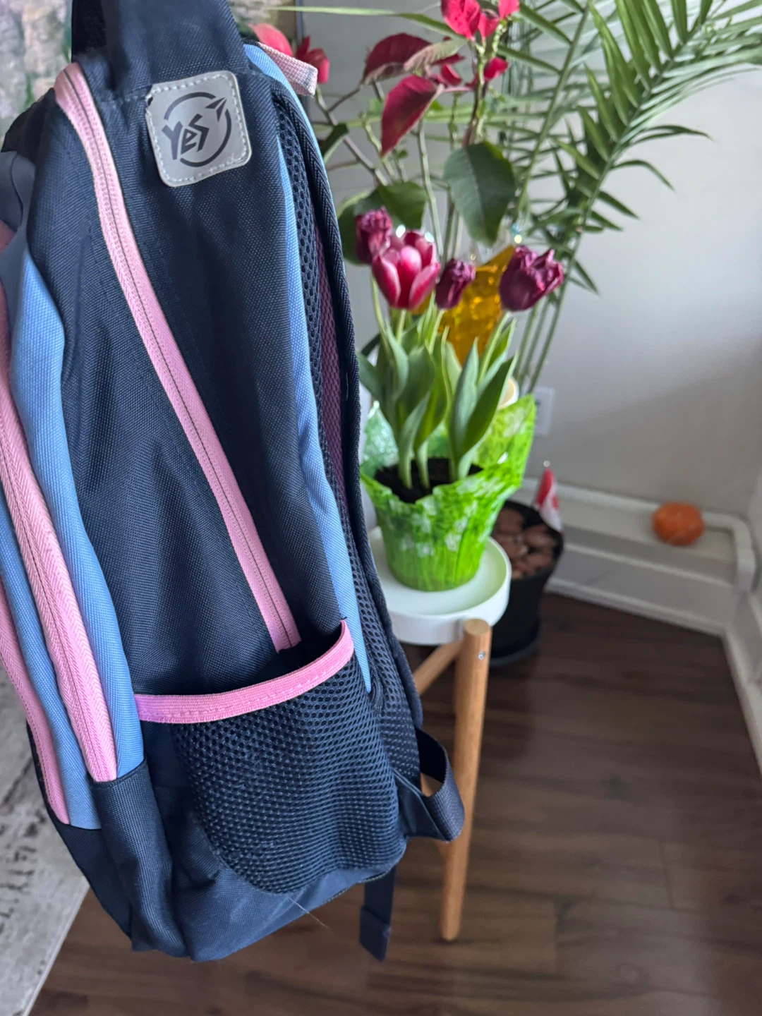 Blue and Pink Cat Backpack - photo 4
