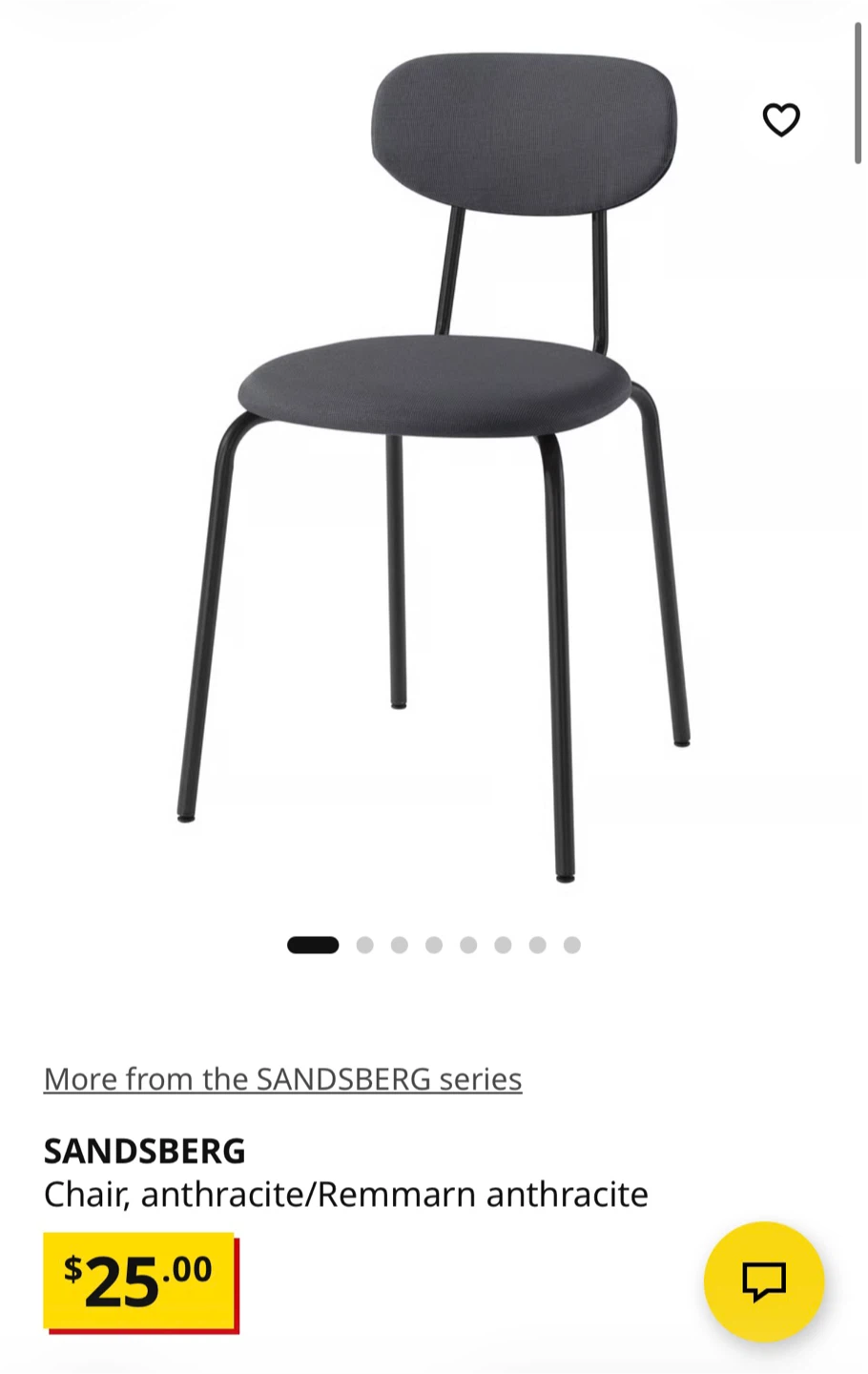 IKEA SANDSBERG Chair - Anthracite - photo 2