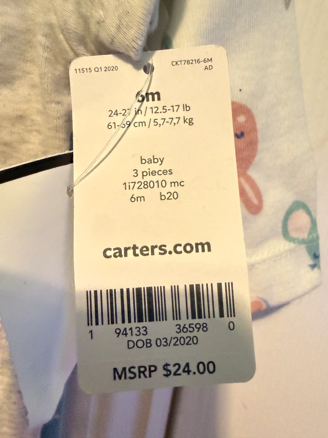 Carter's Baby 3-Piece Outfit - 6 Months - photo 2