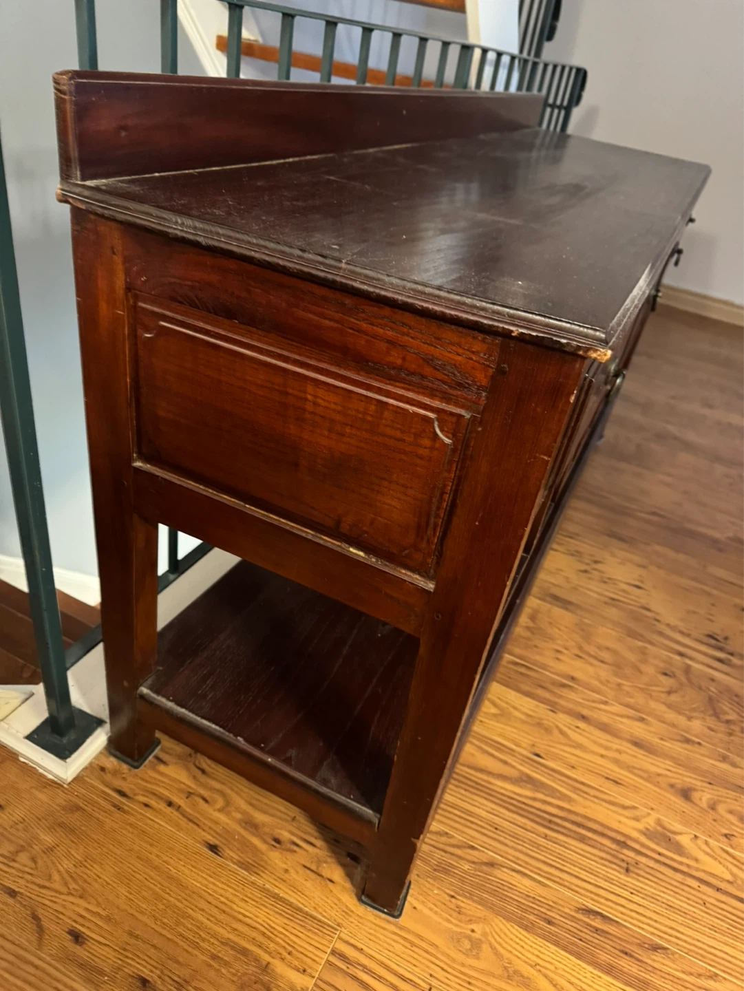 Wooden Console Table with Storage - photo 3