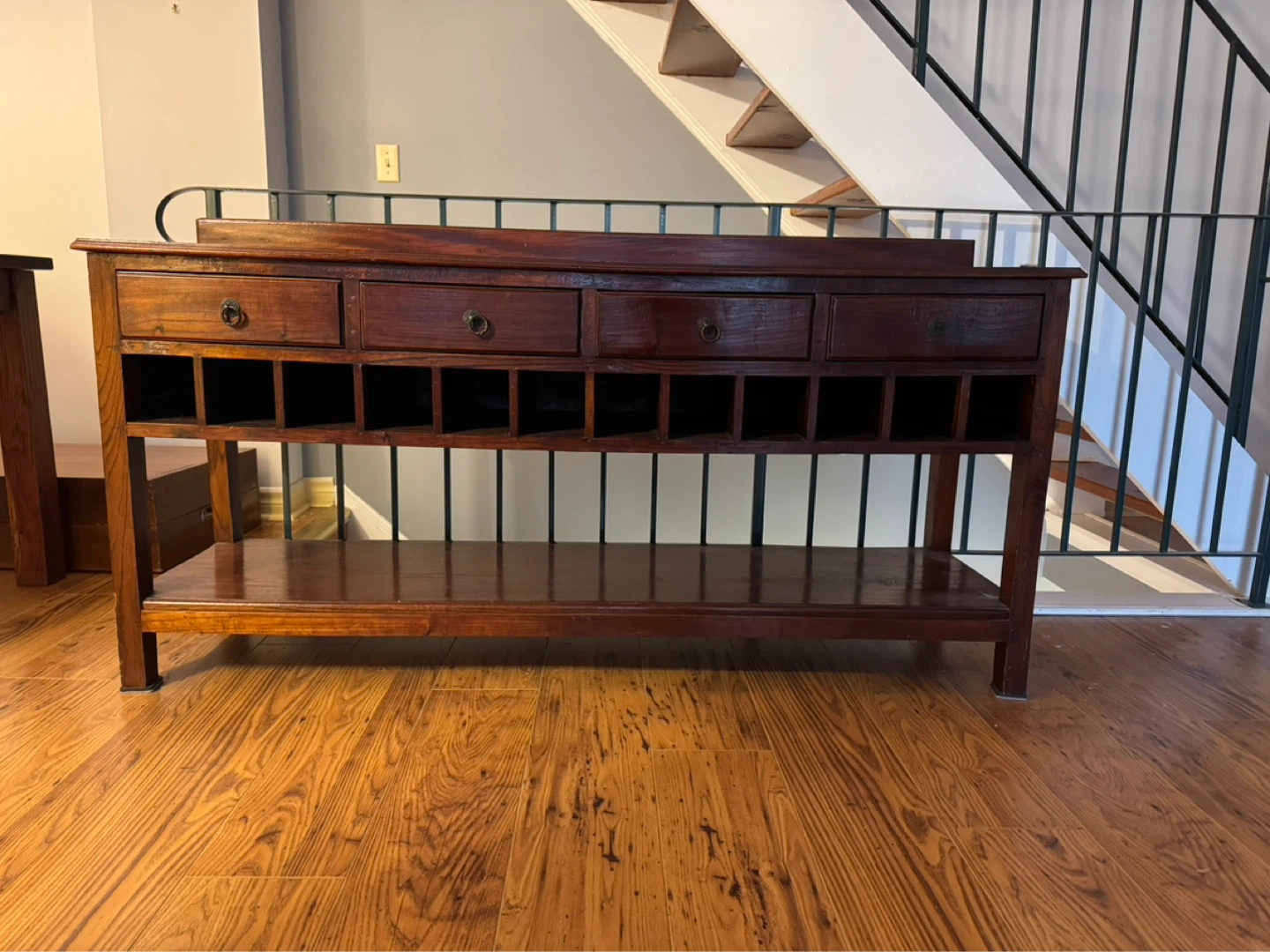 Wooden Console Table with Storage