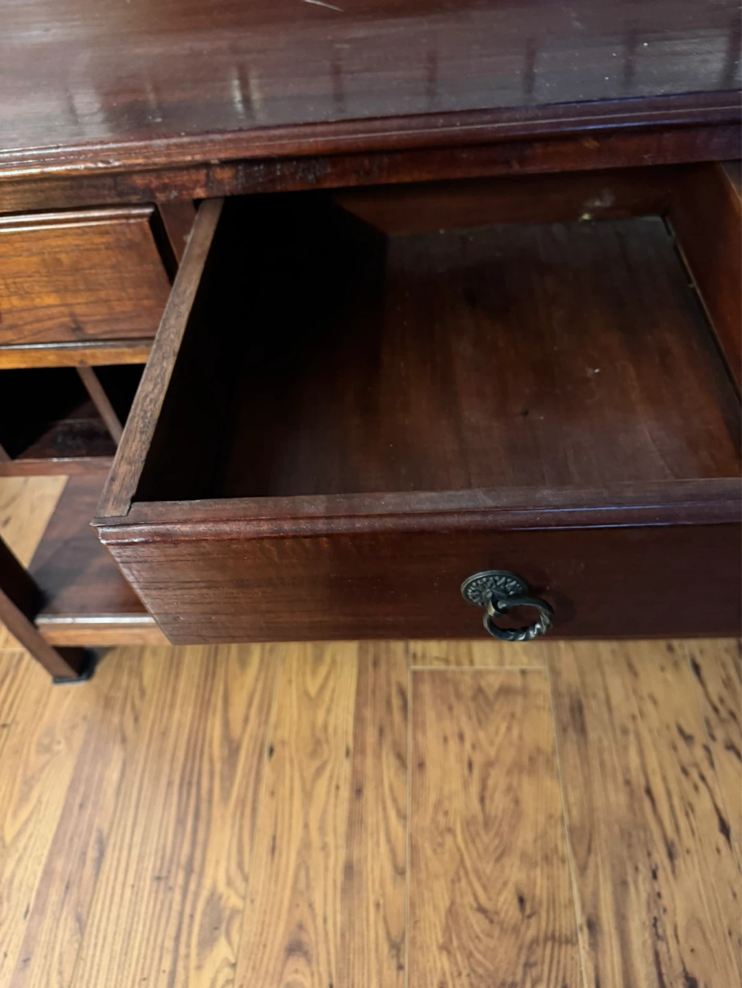 Wooden Console Table with Storage - photo 4