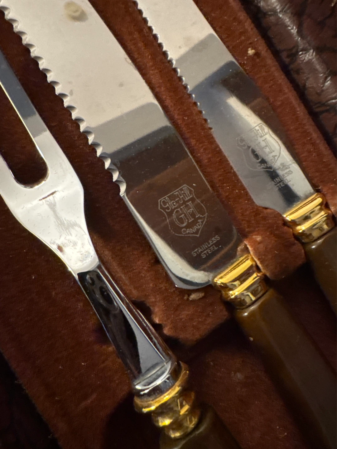 Glo-Hill Stainless Steel Carving Set with Case - photo 3