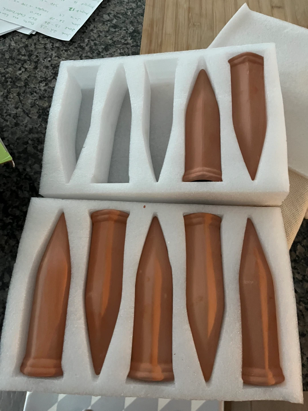 7  Terracotta Plant Watering Stakes - photo 2