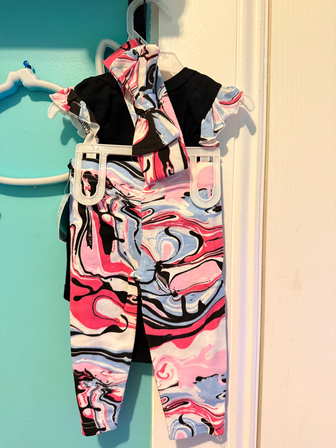 Baby Girl "Daddy's Girl" Outfit Set with Headband - photo 2