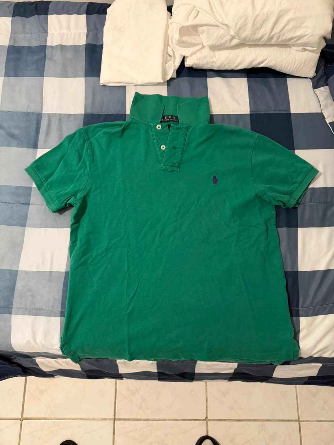 Green Polo Ralph Lauren Short Sleeve Polo Shirt - Size M