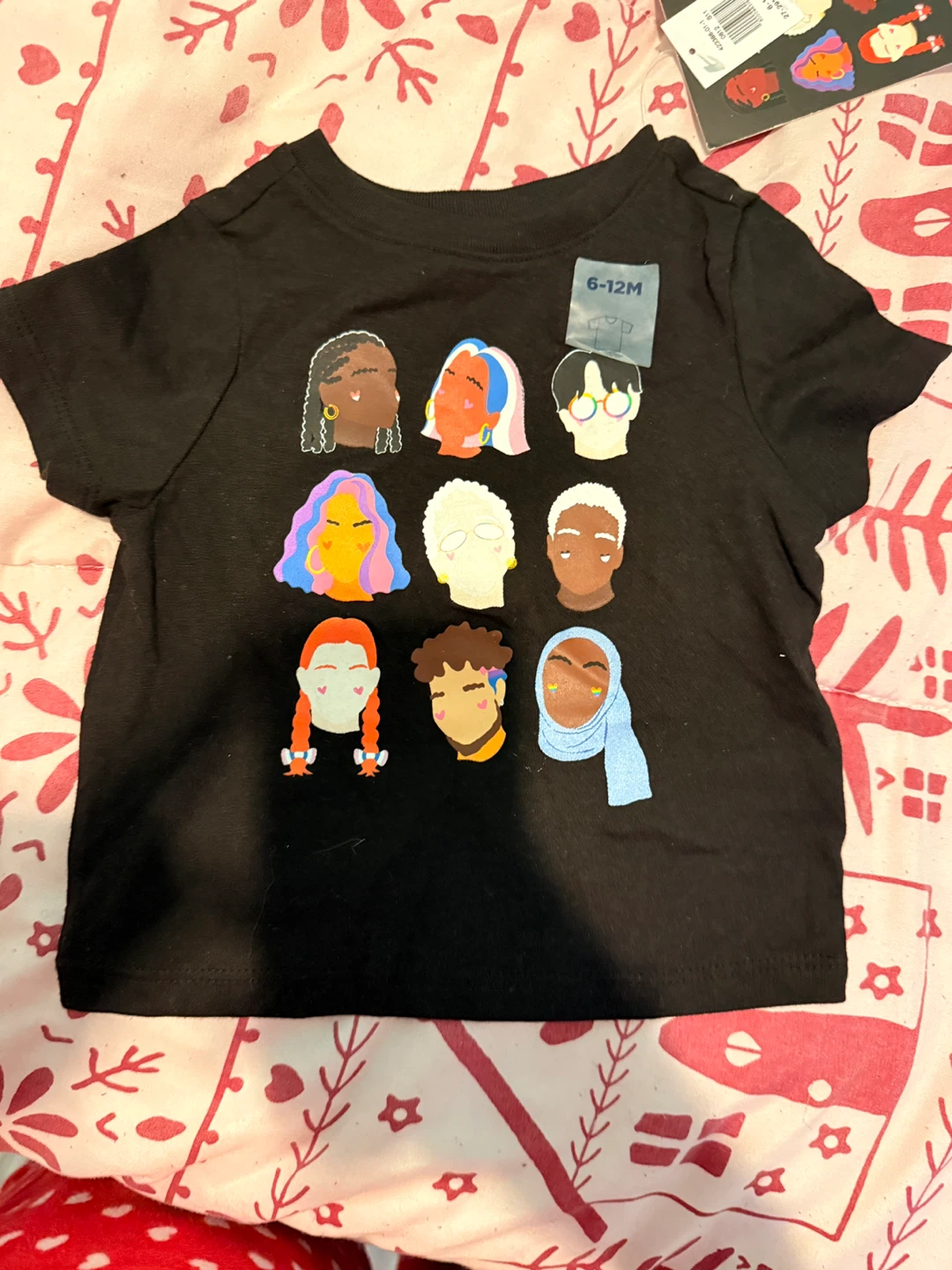 Old Navy Black Graphic T-Shirt 6-12 Months LGBTQIA+ History
