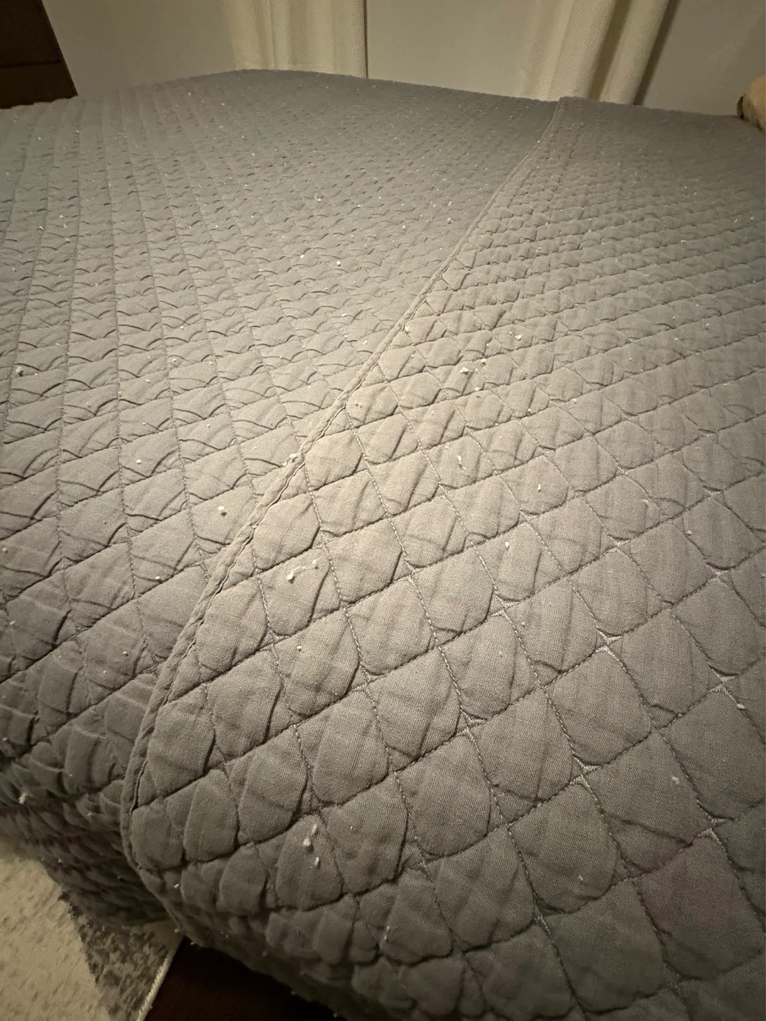 Grey Quilted Bedding Set - photo 2