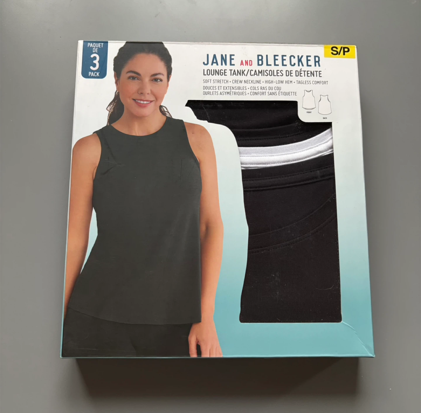 Jane and Bleecker Lounge Tank Set of 3 - Sz S