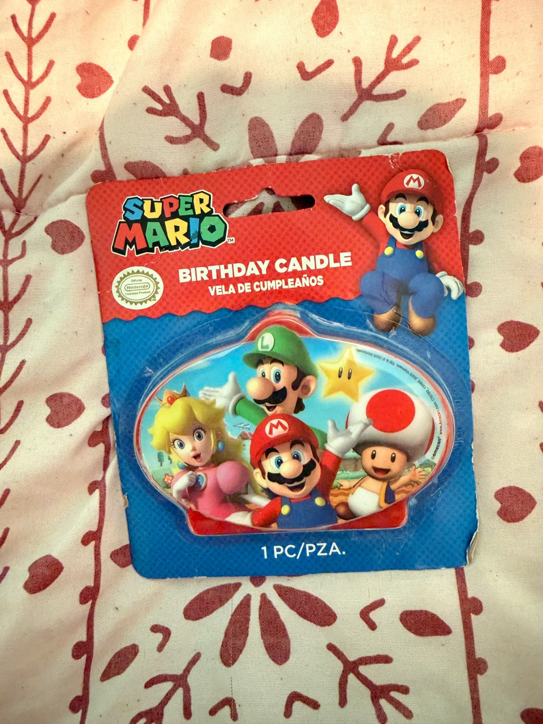 Super Mario Birthday Candle