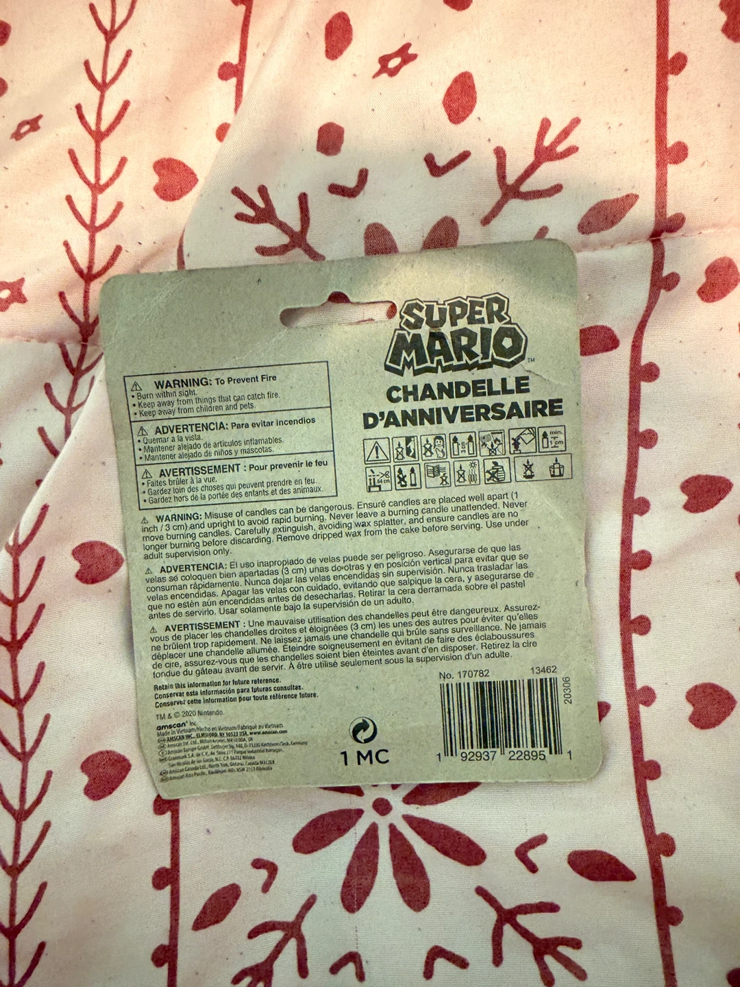 Super Mario Birthday Candle - photo 2