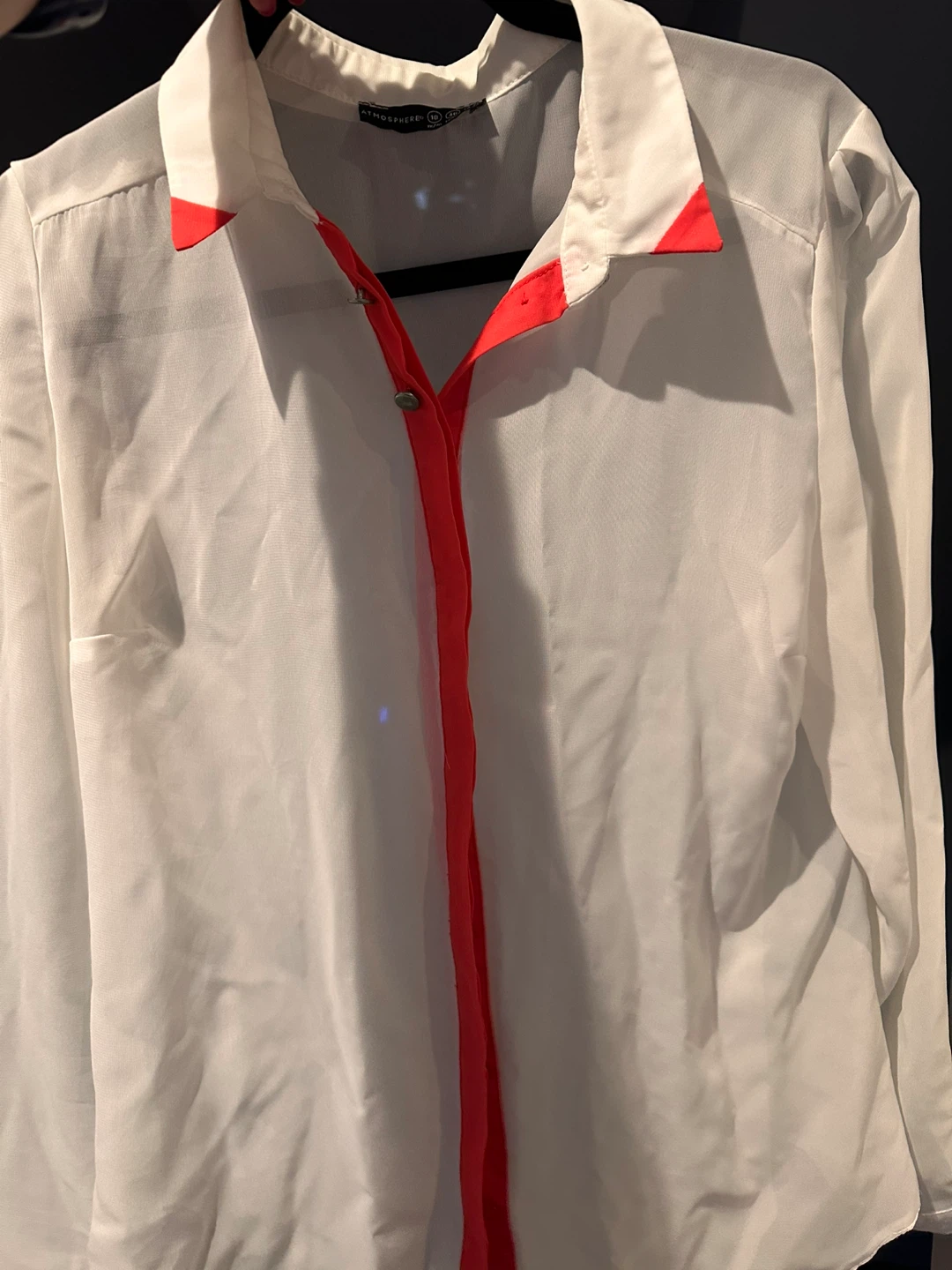 Atmosphere White Shirt with Neon Trim - photo 2