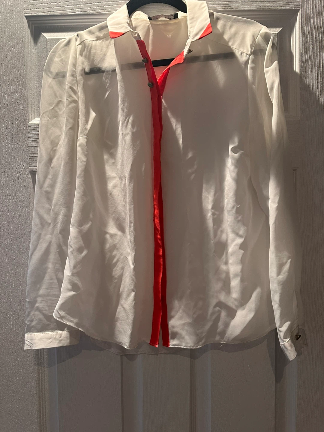 Atmosphere White Shirt with Neon Trim