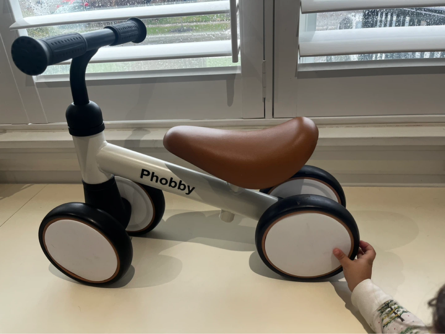 Phobby Balance Bike - White & Brown - photo 2