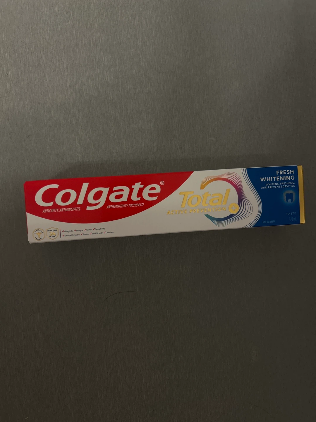 Colgate Total Active Prevention Toothpaste 170ml