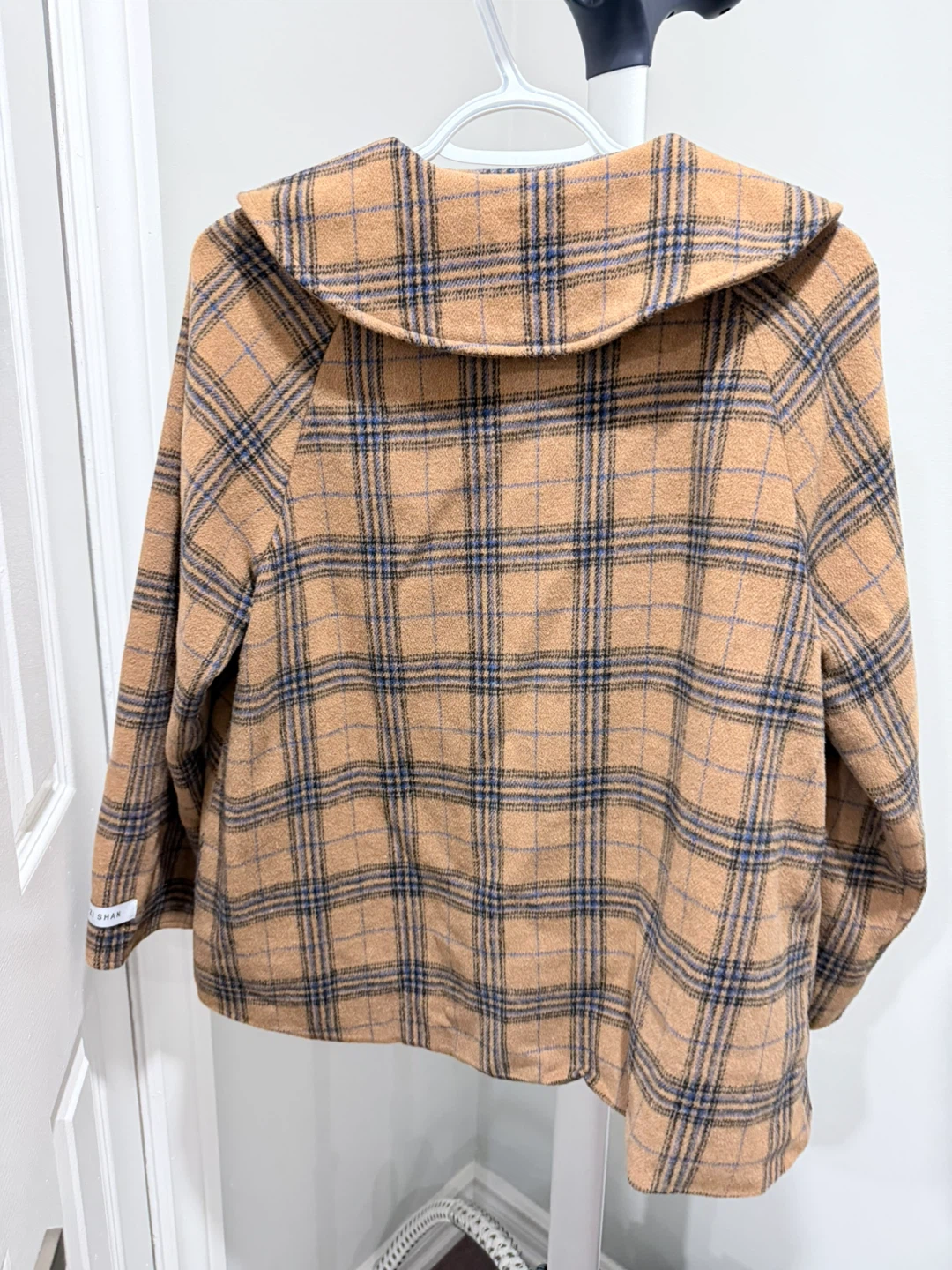 Brown Plaid Jacket with Collar - photo 2