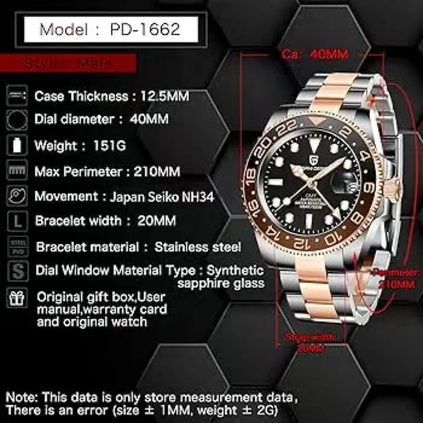 Pagani Design PD-1662 Automatic Watch - photo 2