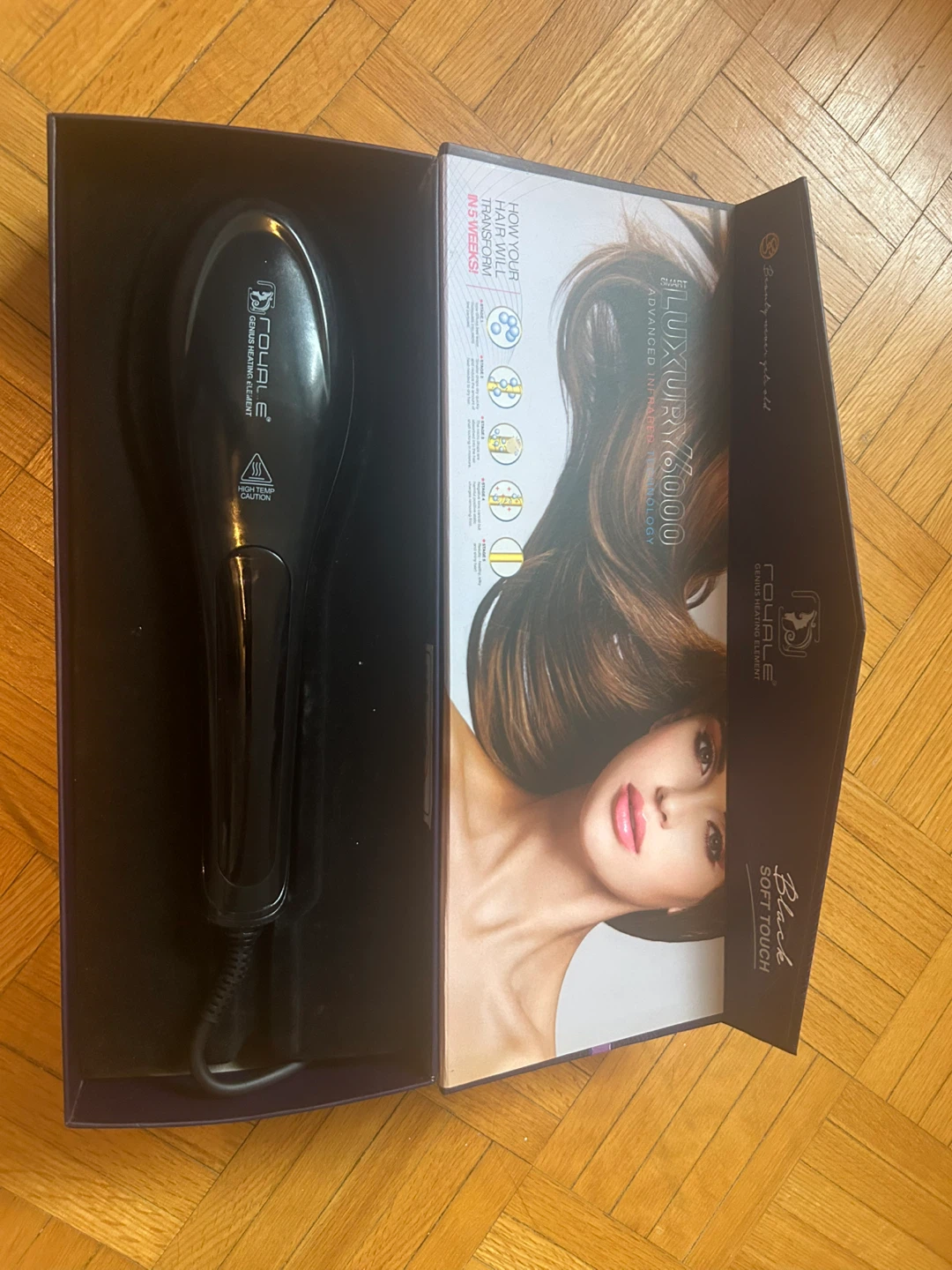 Royale Luxury 6000 hair Straightening Brush ceramic - photo 3
